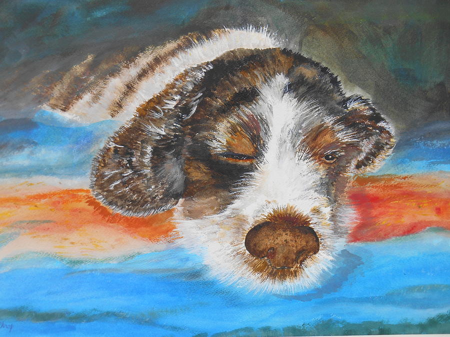 Max Painting by Christine Lathrop
