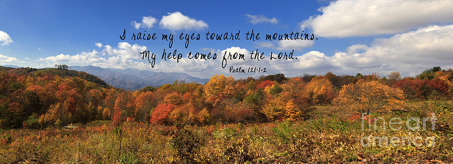 Max Patch Panorama With Scripture Photograph