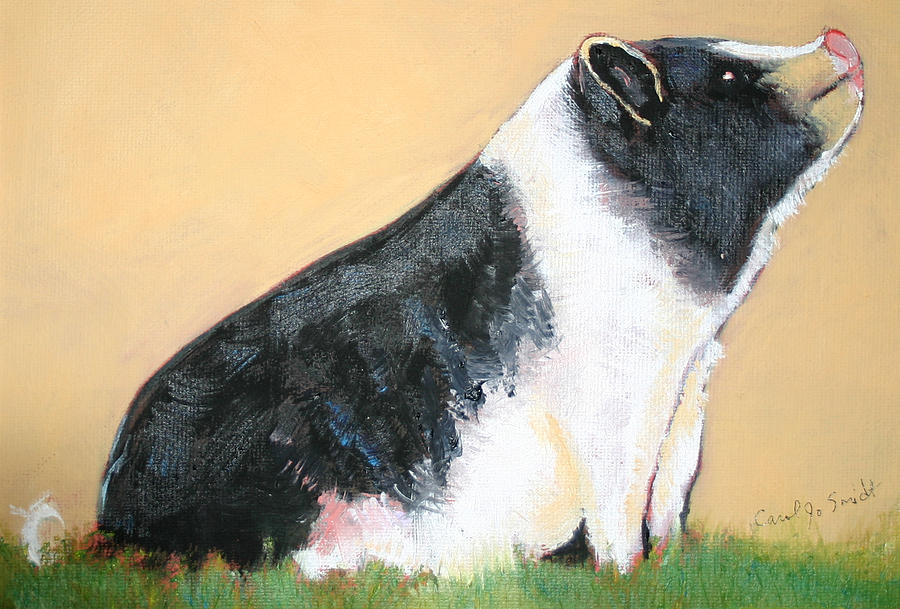 Maxine The Pig Painting by Carol Jo Smidt