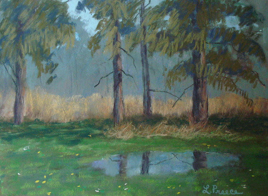 Spring Painting - May Puddle by Linda Preece