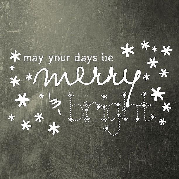 may Your Days Be Merry And Bright Photograph by Traci Beeson