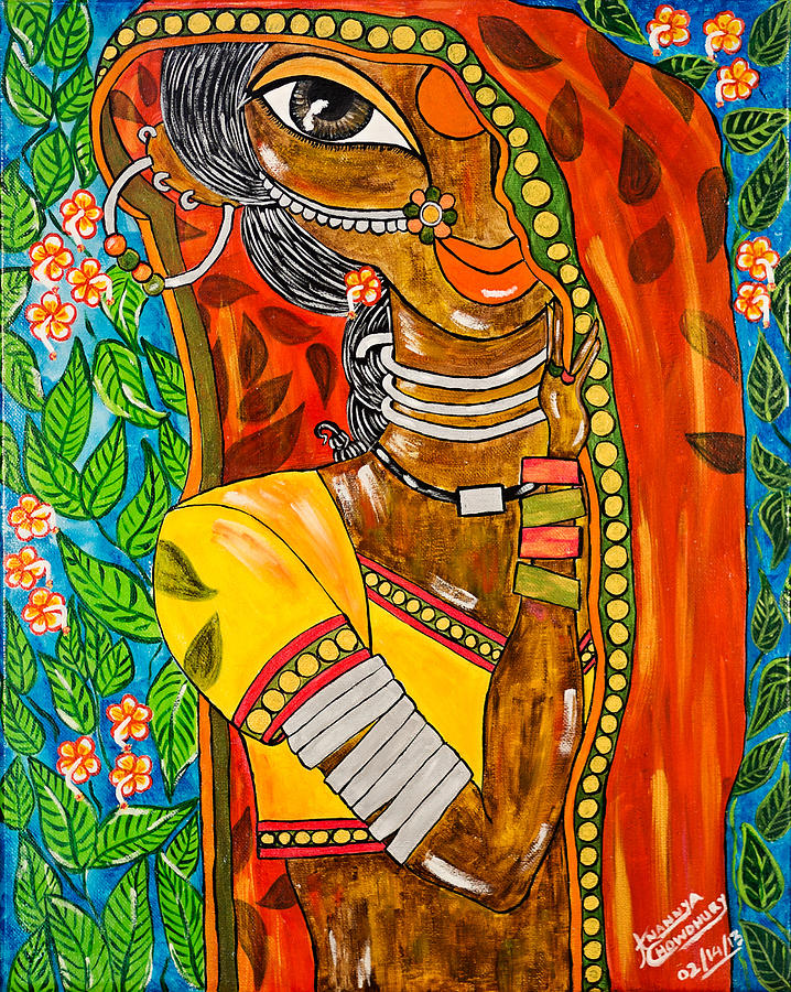 Abstract Painting - Maya An Indian Bride The Maya Trilogy by Anannya Chowdhury