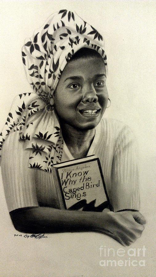 Maya Angelou Drawing - Maya Angelou by George Collins