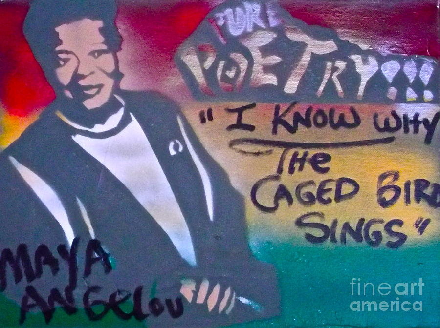 Maya Angelou Painting - Maya Angelou by Tony B Conscious