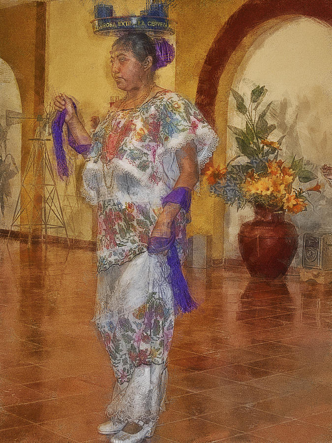 Maya Woman-Mexico V2 Photograph by Douglas Barnard