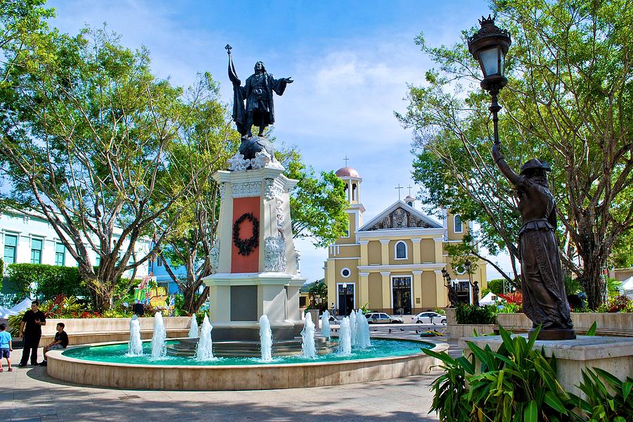 Mayaguez Catholic Church and Plaza 2 Photograph by Ricardo J Ruiz de ...