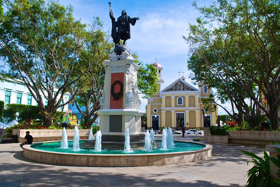 Mayaguez Catholic Church And Plaza 3 Photograph By Ricardo J Ruiz De 