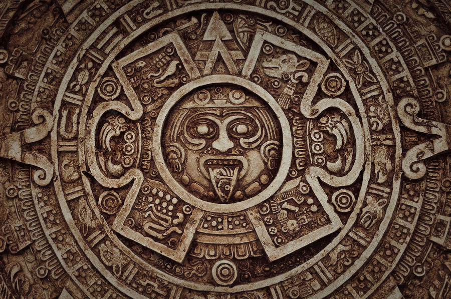 Aztec Sun God Photograph by Brandon Bourdages