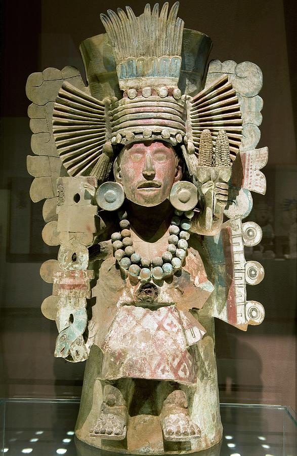 Mayan Maize God Statue Photograph by Philippe Psaila/science Photo Library