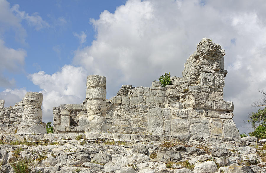Mayan Photograph - Mayan Ruins by Charline Xia