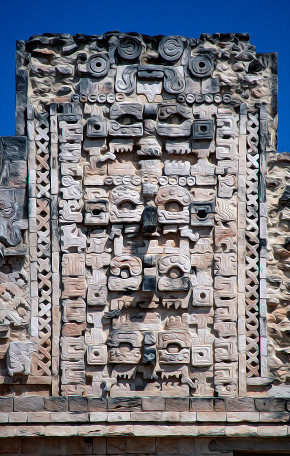 Mayan Sculpture Digital Art by Roy Pedersen