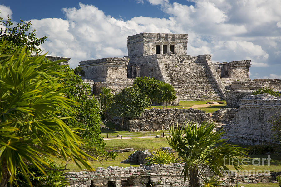 Mayan Temple - Tulum Photograph by Brian Jannsen