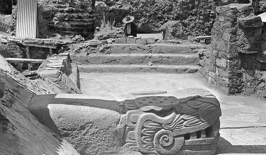 Mayan Temple Excavation Photograph By American Philosophical Society