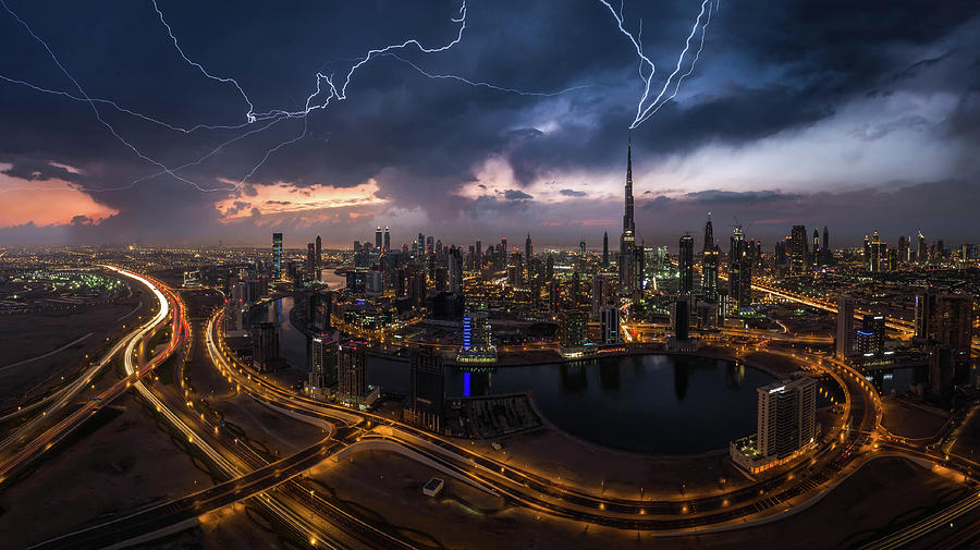 Skyscraper Photograph - Maybe Lightning Strike Twice by Khalid Jamal