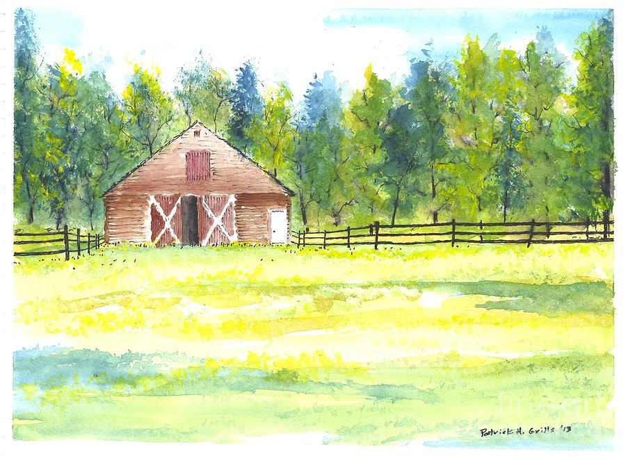 Mayberry's Barn Painting by Patrick Grills - Fine Art America