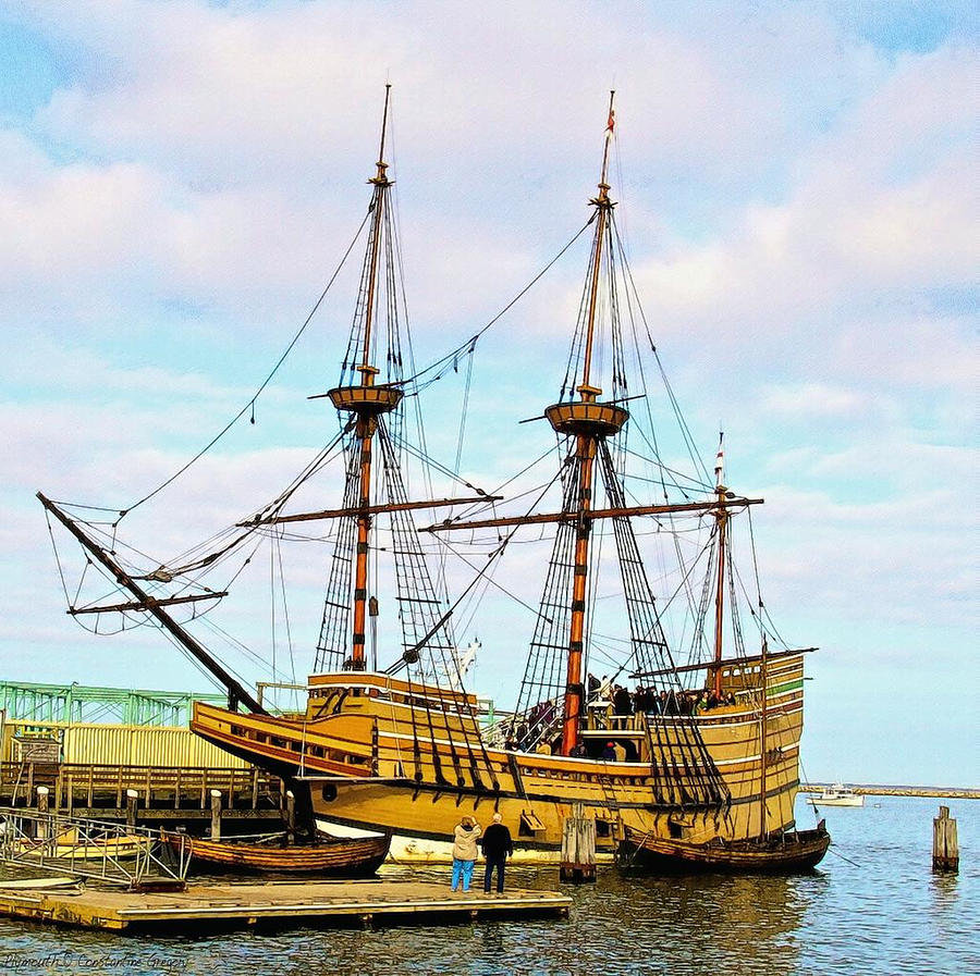 Mayflower Replica -  Plymouth Massachusetts Photograph by Constantine Gregory