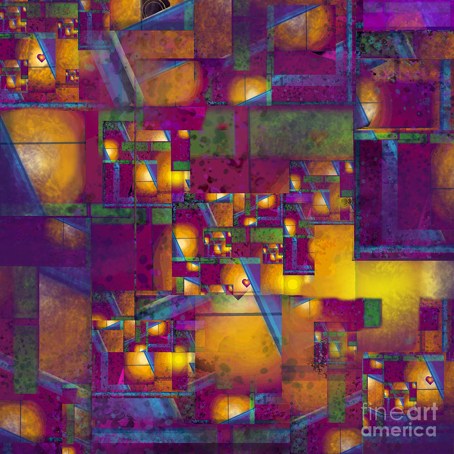 Maze of the Heart Digital Art by Carol Jacobs