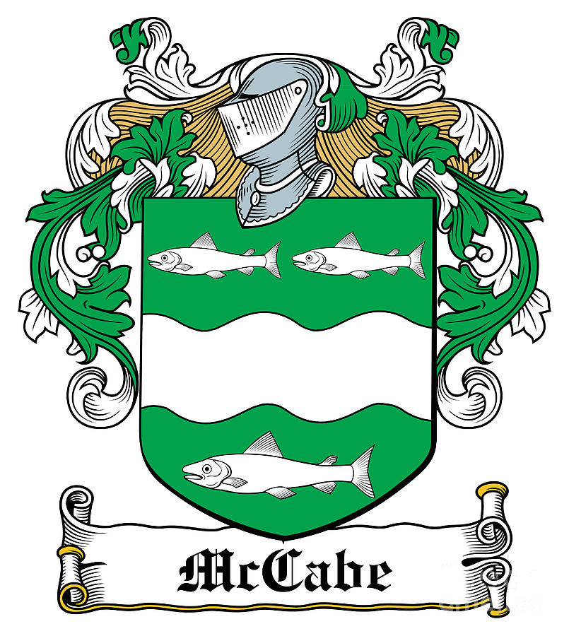 Mccabe Coat Of Arms Irish Digital Art By Heraldry Pixels