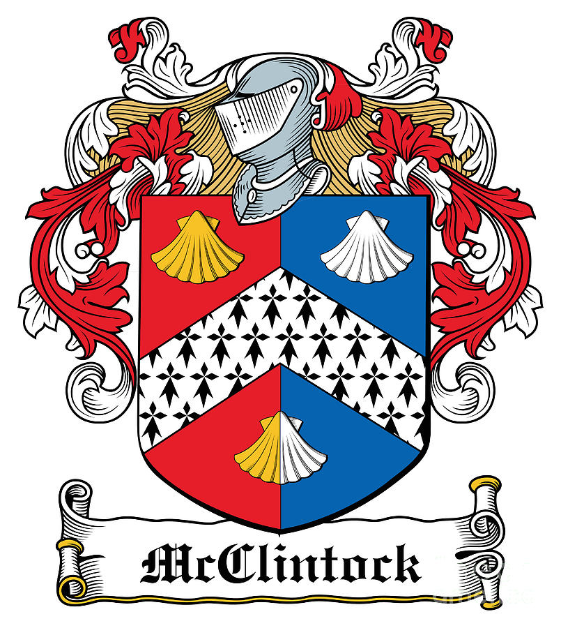 Irish Digital Art - McClintock Coat of Arms Donegal Ireland by Heraldry