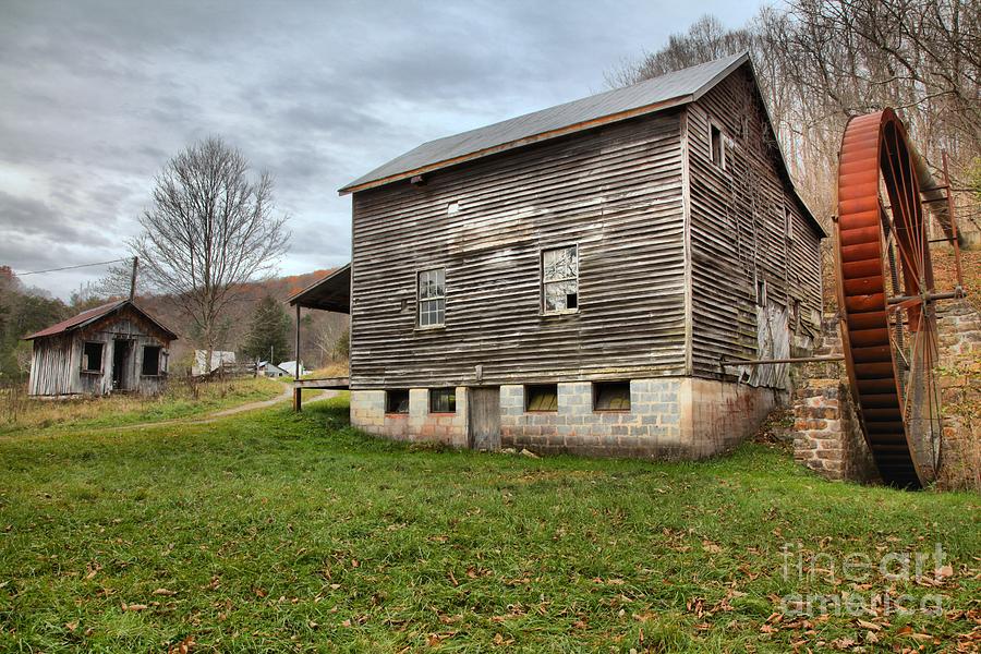 McClungs Grist Mill Landscape Photograph by Adam Jewell
