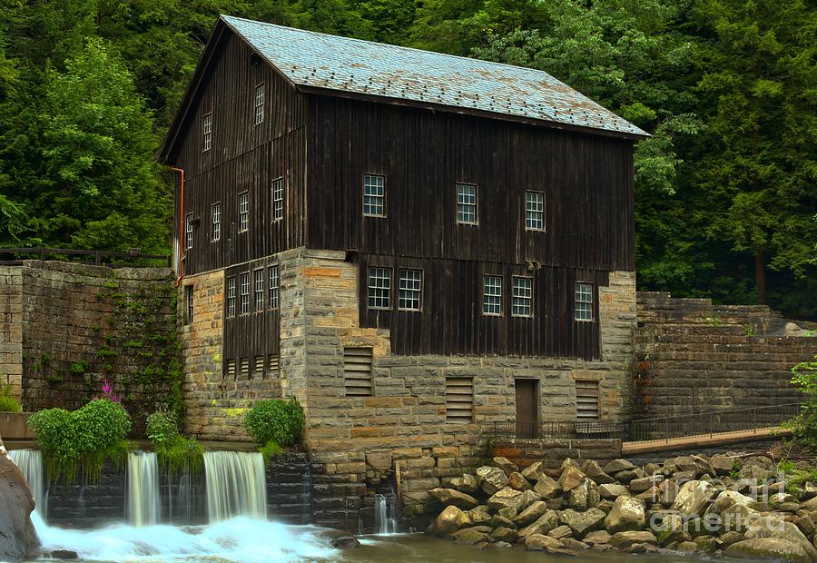 McConnells Mill Grist Mill Waterfalls Photograph by Adam Jewell