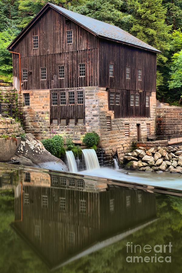 McConnells Mill Reflections Photograph by Adam Jewell