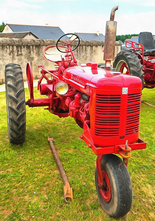 McCormick Farmall Tractor Red Photograph by Mick Flynn