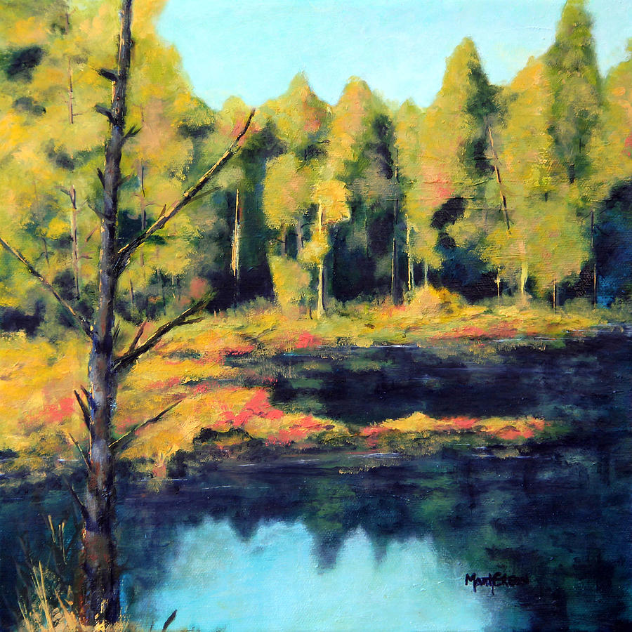 McCormick Woods Big Pond Painting by Marti Green