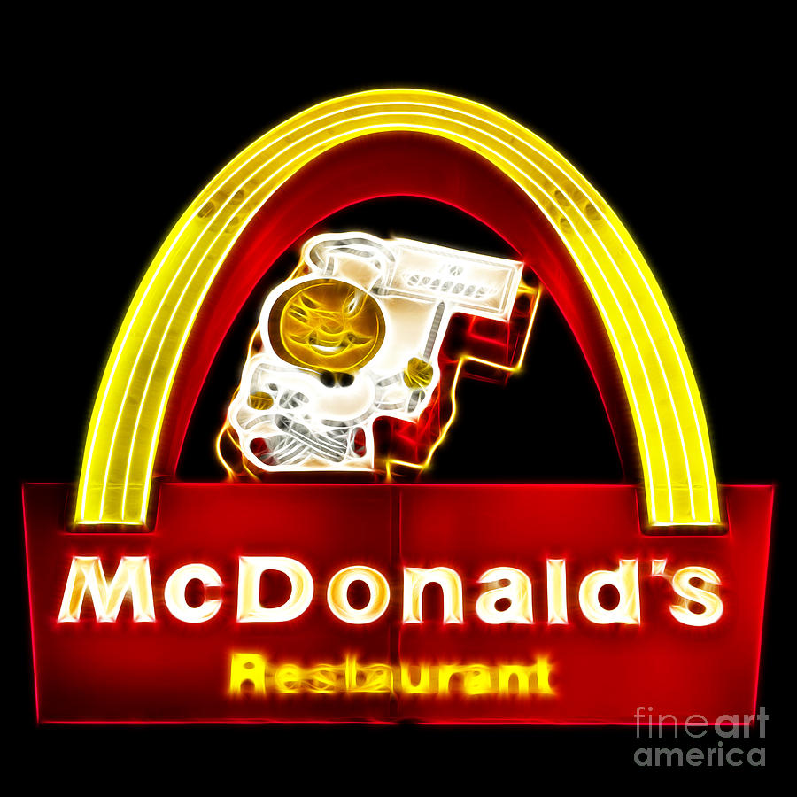 McDonalds - Electric Photograph by Wingsdomain Art and Photography
