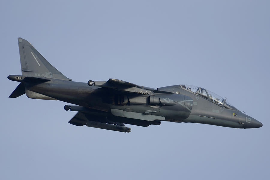 McDonnell-Douglas TAV-8B Harrier BuNo 163191 of VMAT-203 Hawks MCAS Yuma February 19 2015 Photograph by Brian Lockett