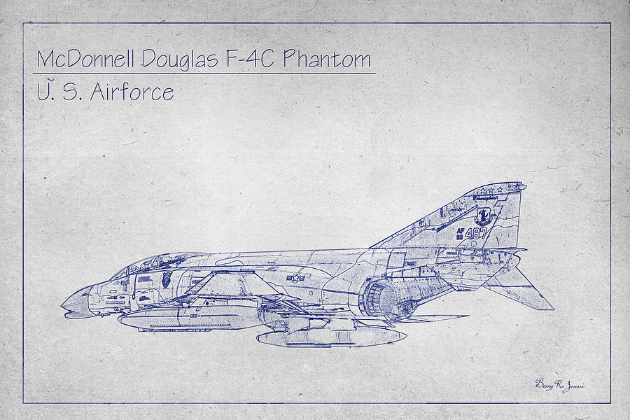 McDonnell F-4C Phantom Photograph by Barry Jones