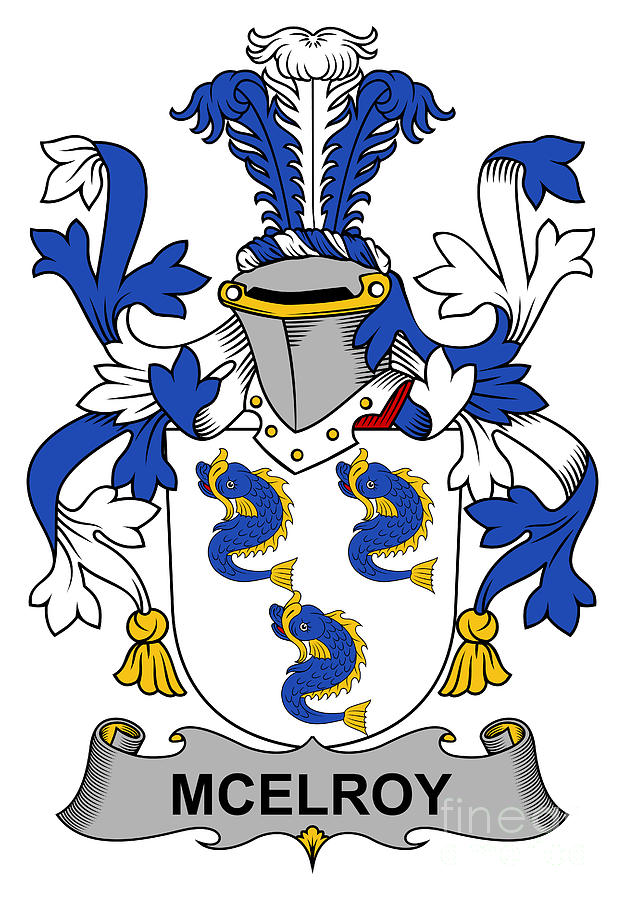 McElroy Coat of Arms Irish Digital Art by Heraldry - Pixels