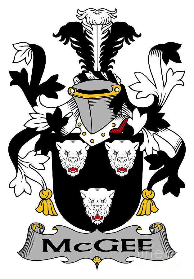 McGee Coat of Arms Irish Digital Art by Heraldry | Pixels