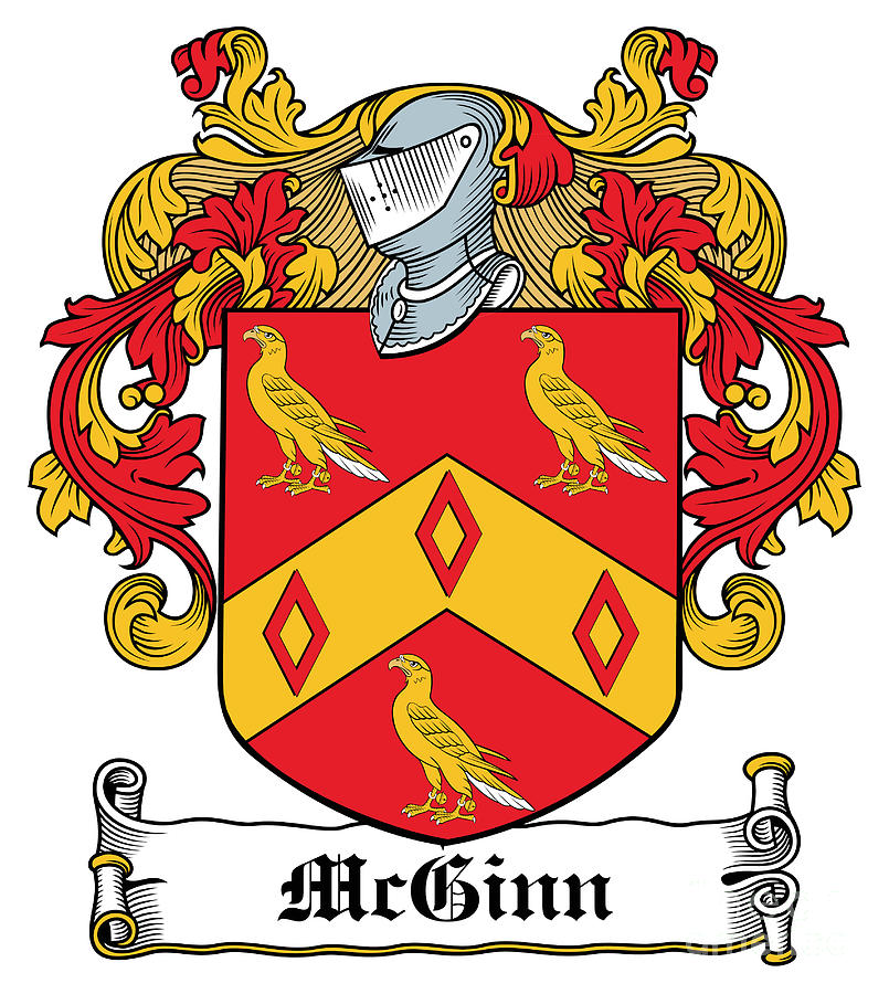 McGinn Coat of Arms Irish Digital Art by Heraldry - Fine Art America