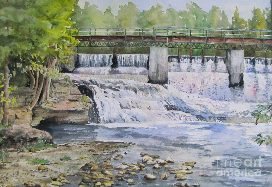 McGowan Falls Painting by Bev Morgan