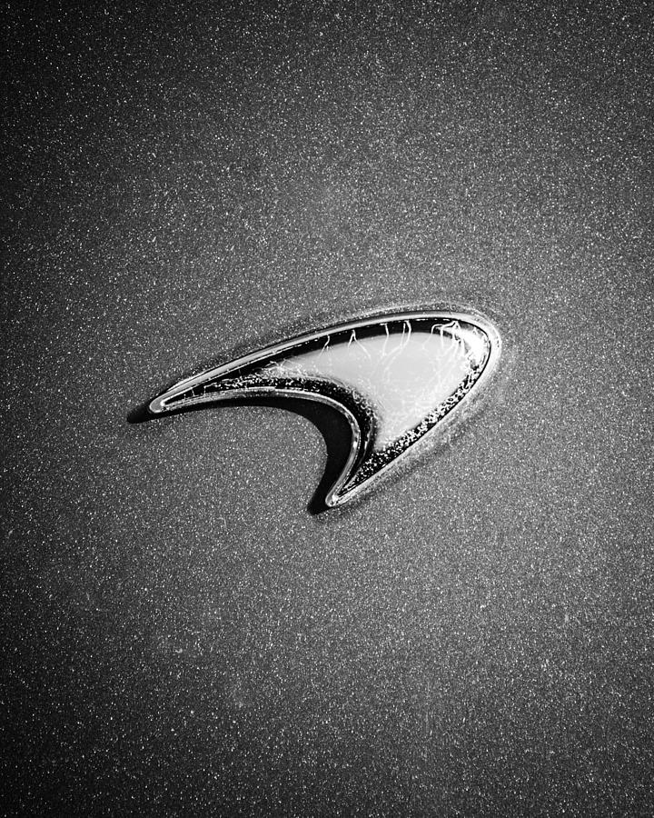 McLaren Emblem -0247bw45 Photograph by Jill Reger
