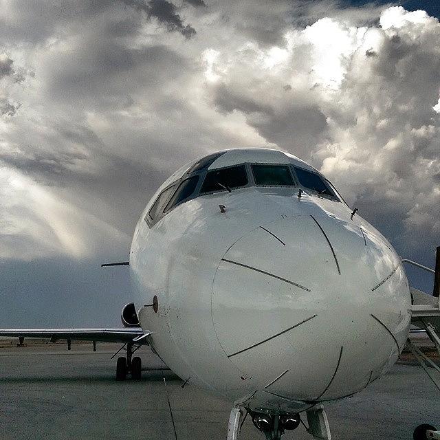 Cloudscape Photograph - Md-80 #cloudscape #aviation #avgeek by Dan Piraino