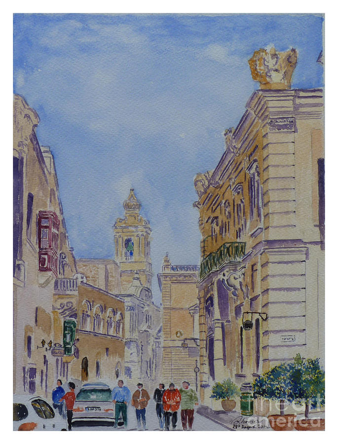 Mdina Painting - Mdina Malta by Godwin Cassar