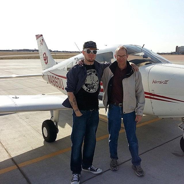 Love Photograph - Me & My Unc Mike Kaswan After Flying My by Phil Taylor