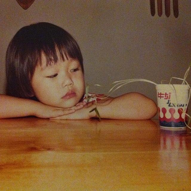 Throwback Photograph - Me And My Beansprouts. The Wooden Fork by TC Li