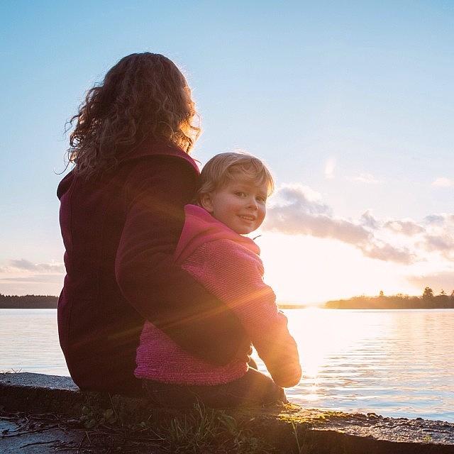 Sunset Photograph - Me And My Girl 11/365 #365zoedays by Zoe Campbell