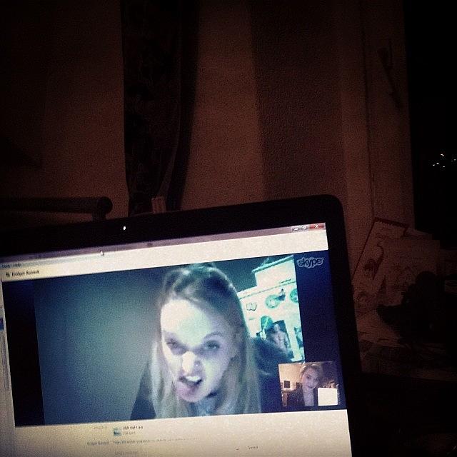 Me And The Babe Having A Skype Wine Photograph by Emma Johnson