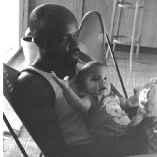 Throwback Photograph - Me At 4 Months With My Pops. 
#happy by Roecious Brooks