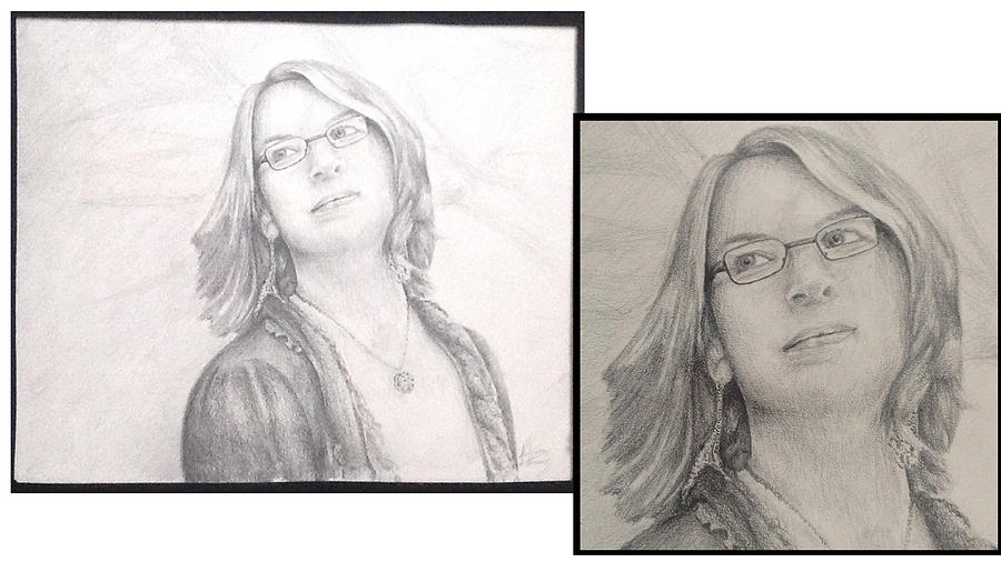 Me Drawing by Rebecca Strong - Fine Art America