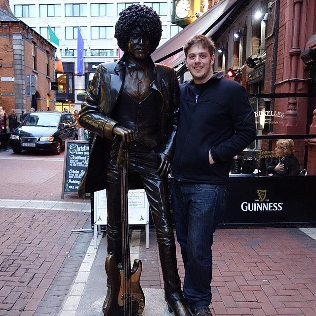Me Photograph - #me With A Statue Of The Rocker. Phil by Jordan Napolitano