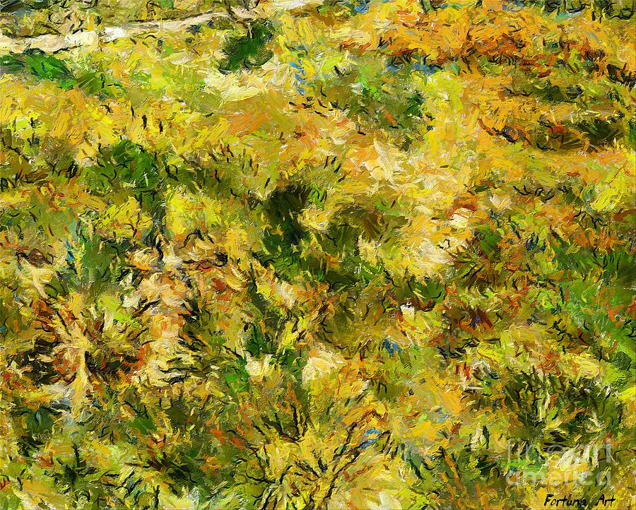 Meadow After Van Gogh Painting by Dragica  Micki Fortuna