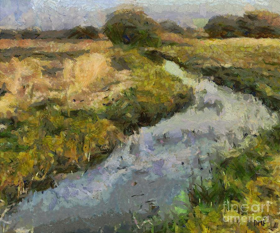 Meadow Creek Painting by Dragica  Micki Fortuna