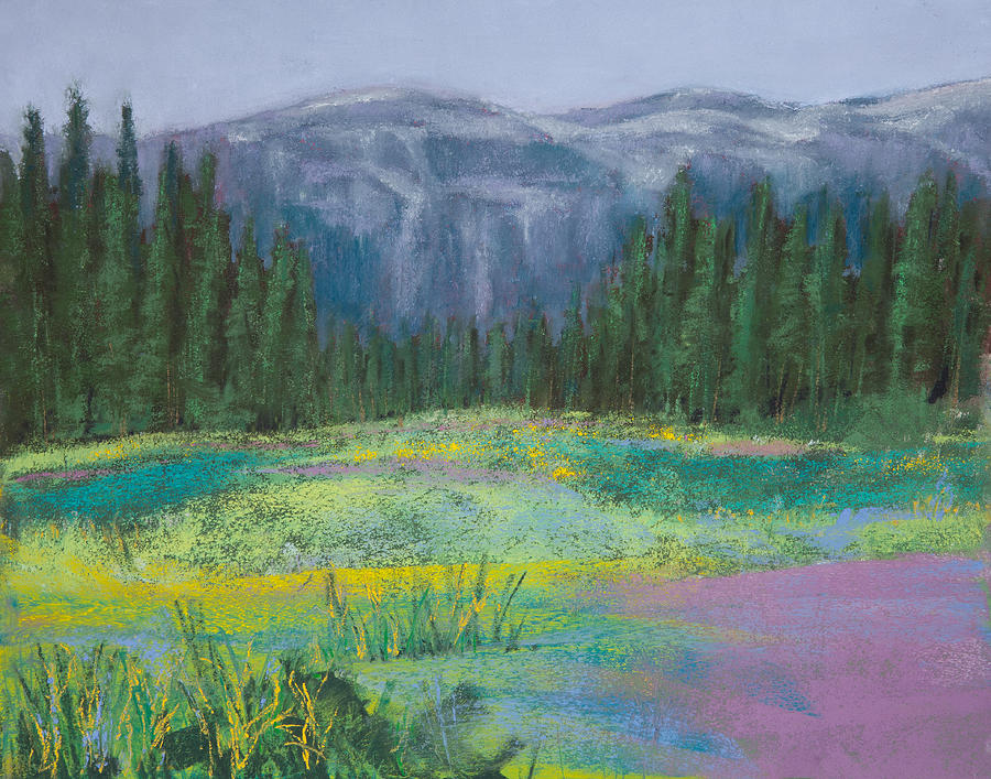 Meadow in the Cascades Painting by David Patterson