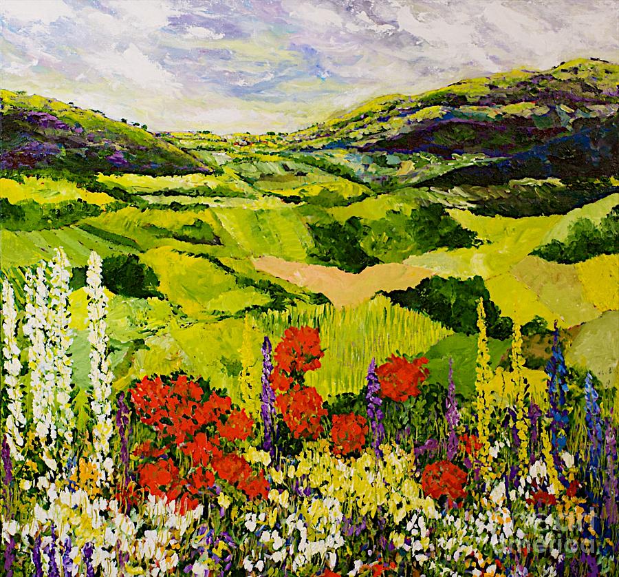 Meadow Lark Painting by Allan P Friedlander