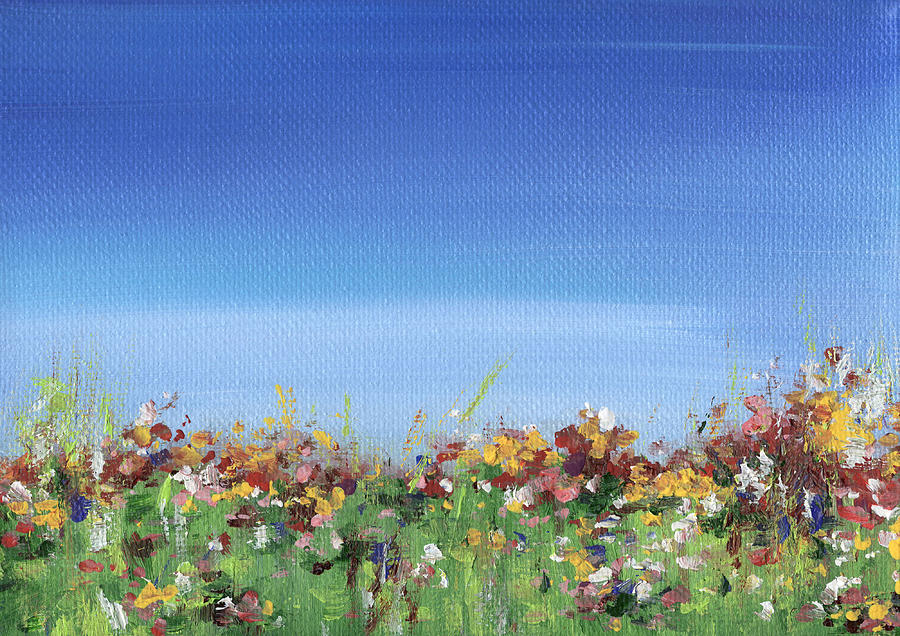 Field Painting - Meadow by Natasha Denger